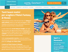 Tablet Screenshot of hotelfantasyrimini.com
